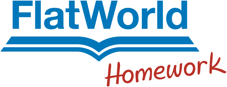 FlatWorld Homework Logo